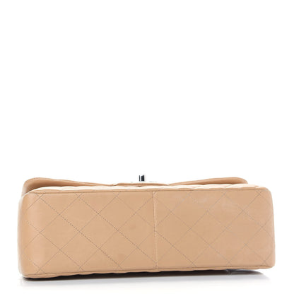 Chanel Lambskin Quilted Jumbo Double Flap Dark Beige 3 of 9