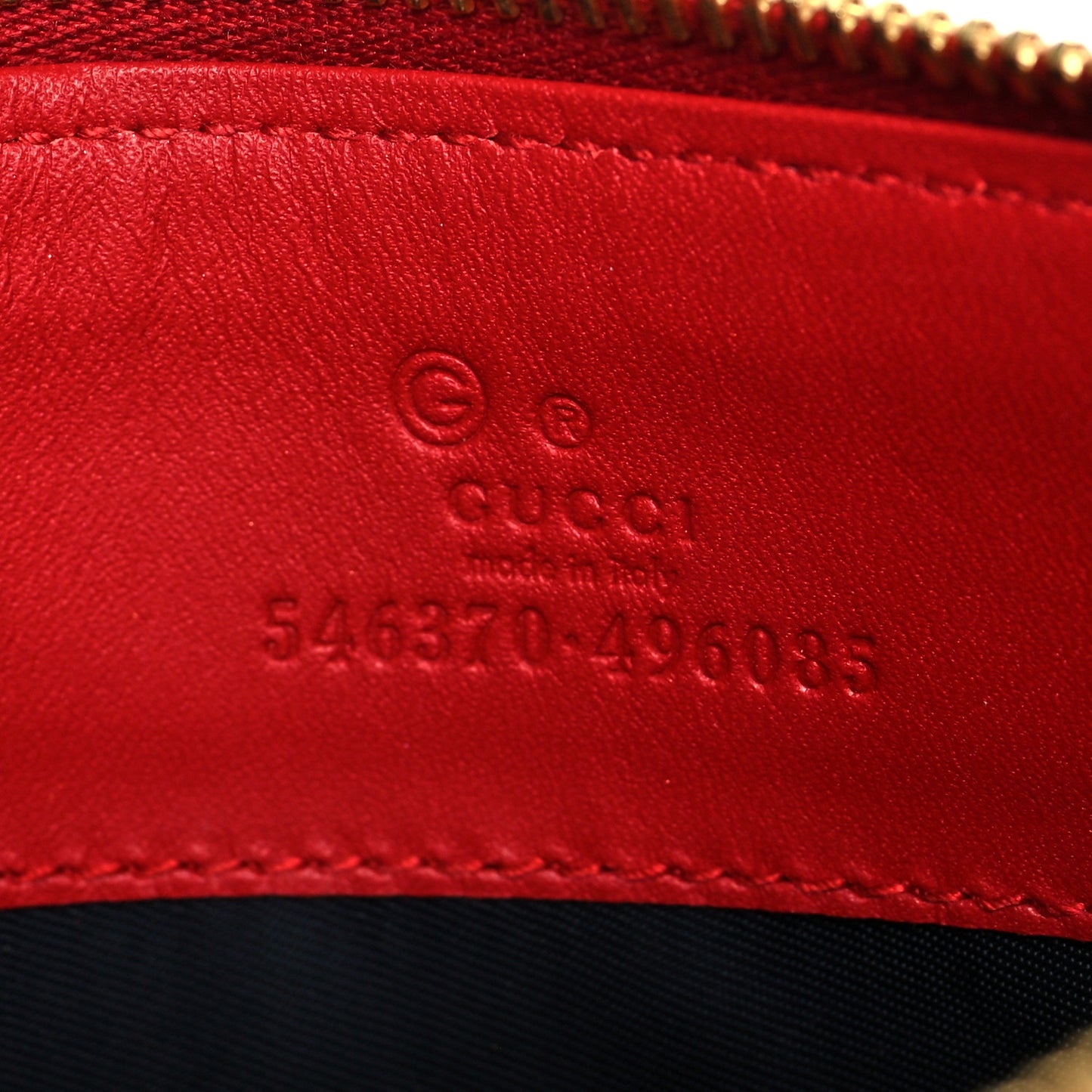 GG Supreme Monogram Blooms Small Zip Pouch Beige Blue Hibiscus Red
