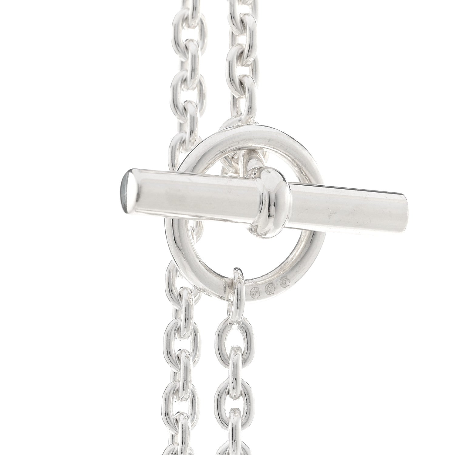 Hermes Sterling Silver Farandole Necklace 160 4 of 6