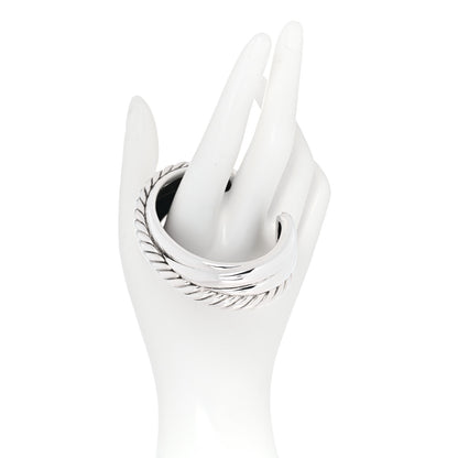 David Yurman Sterling Silver Crossover Cuff Bracelet 2 of 4