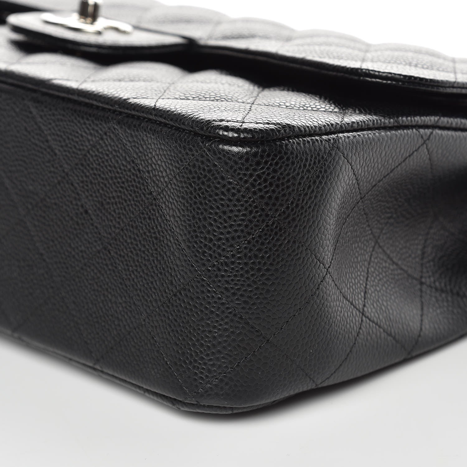 Chanel Caviar Quilted Jumbo Double Flap Black 6 of 11