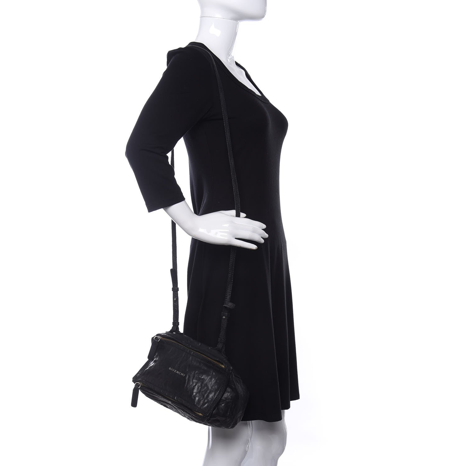 Givenchy Tumbled Sheepskin Mini Pandora Black 2 of 10