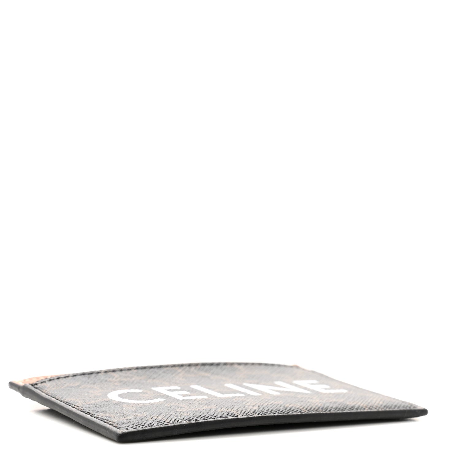 Celine Triomphe Canvas Card Holder Tan 4 of 7