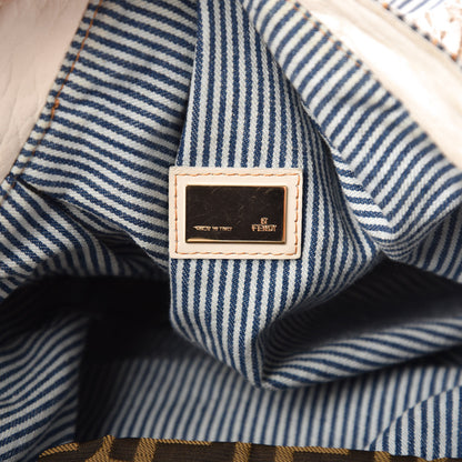 Fendi Denim Fur Striped Spy Blue 6 of 13