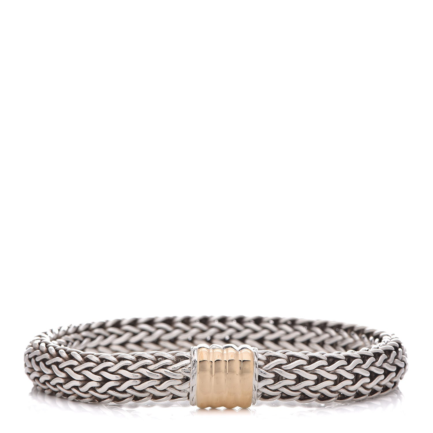 John Hardy Sterling Silver 18K Yellow Gold 11mm Classic Chain Bracelet 1 of 6