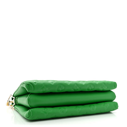 Louis Vuitton Lambskin Embossed Monogram Coussin PM LV Motion Green 4 of 11