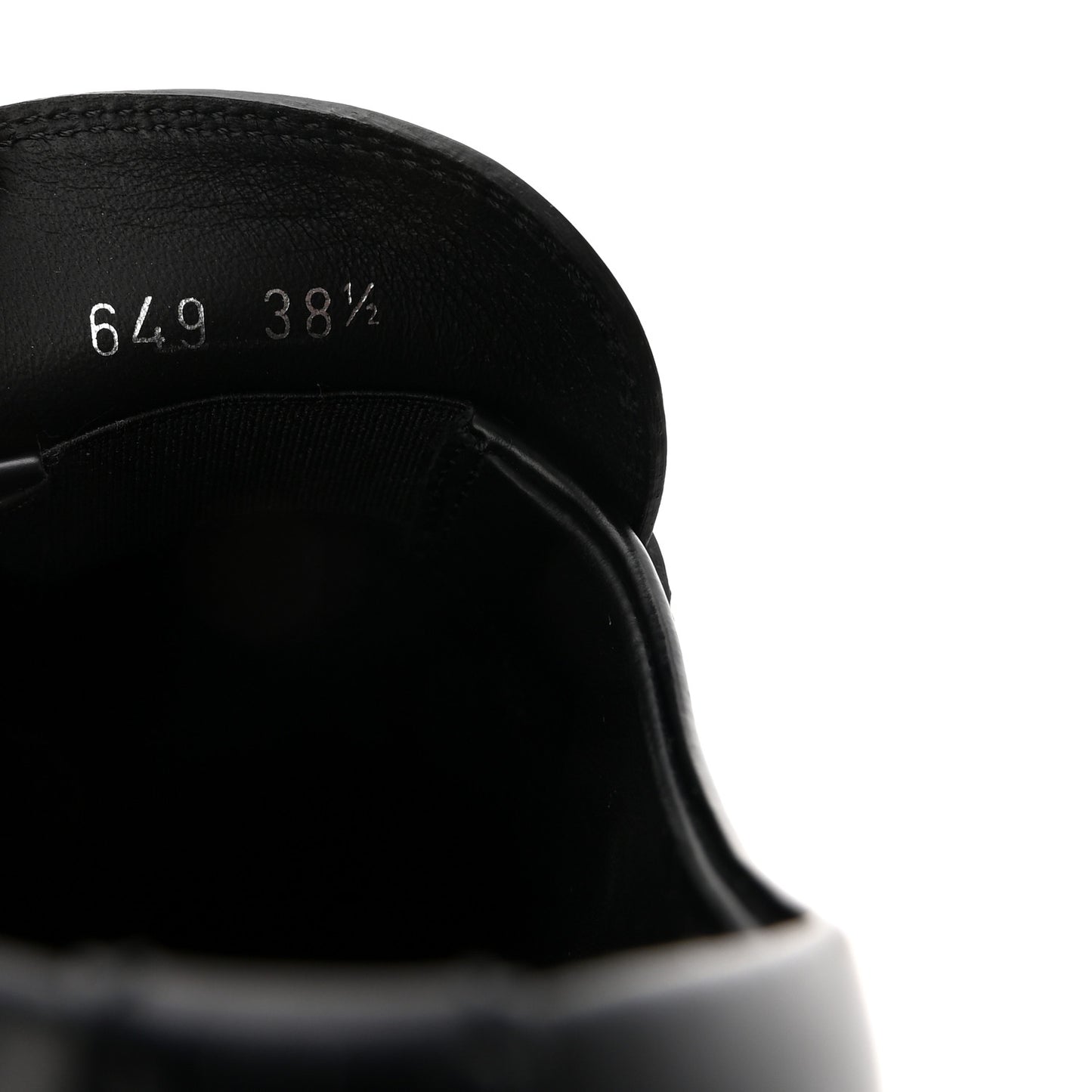 Spazzolato Rois Metal Triangle Logo Monolith 55mm Loafers 38.5 Black