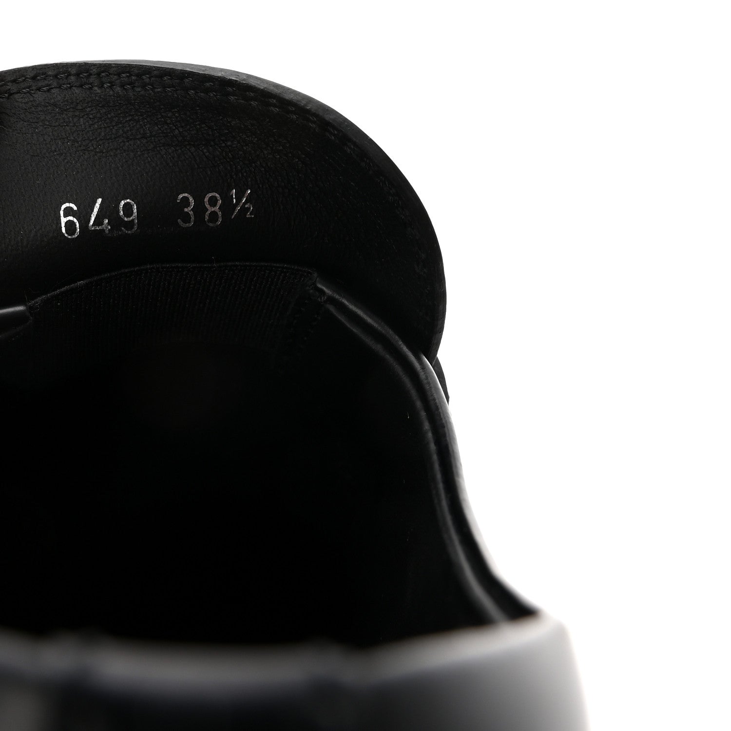Prada Spazzolato Rois Metal Triangle Logo Monolith 55mm Loafers 38.5 Black 9 of 9