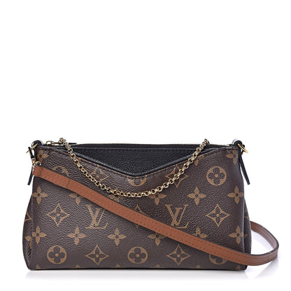 Louis Vuitton Monogram Pallas Clutch Black 1 of 18
