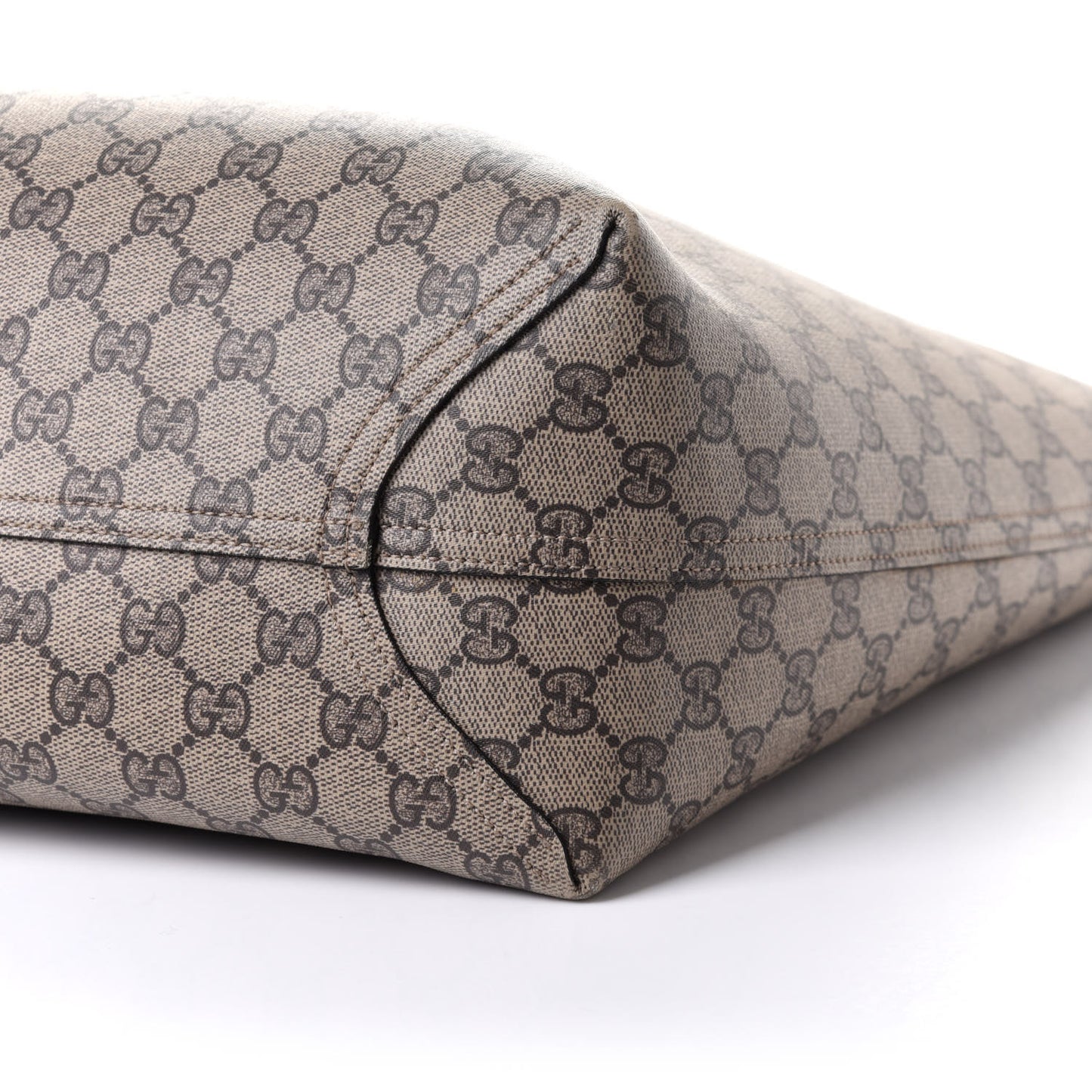 GG Supreme Monogram Large Reversible Tote Beige Black