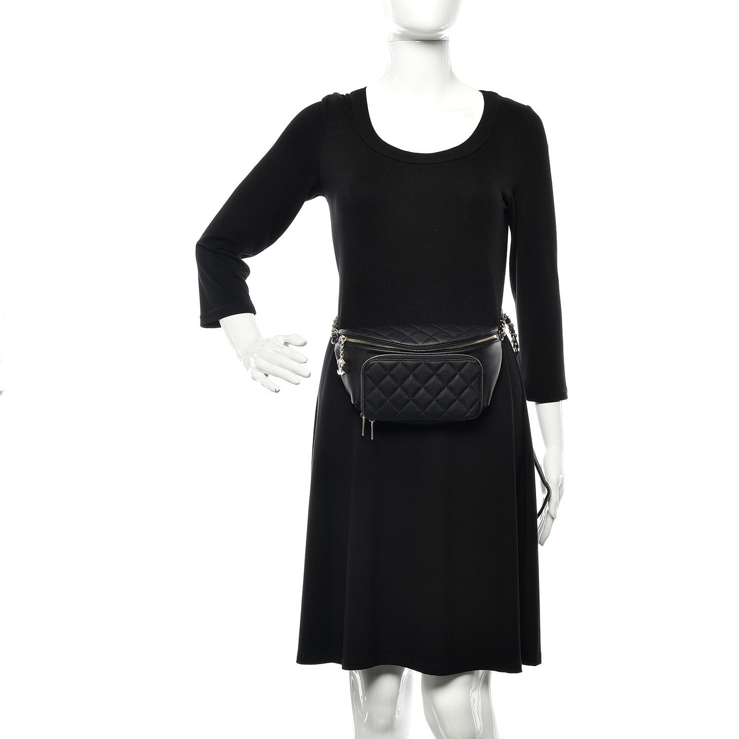 Chanel Caviar Quilted Business Affinity Waist Belt Bag Black 2 of 11