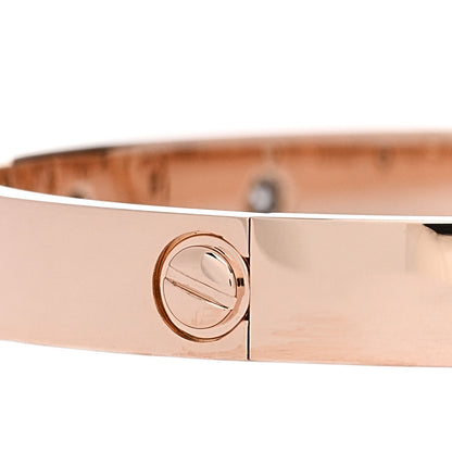 Cartier 18K Pink Gold 10 Diamond LOVE Bracelet 16 3 of 6