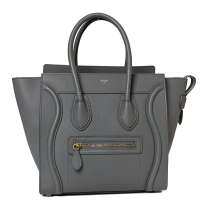 Celine Baby Drummed Calfskin Micro Luggage Kohl 1 of 10