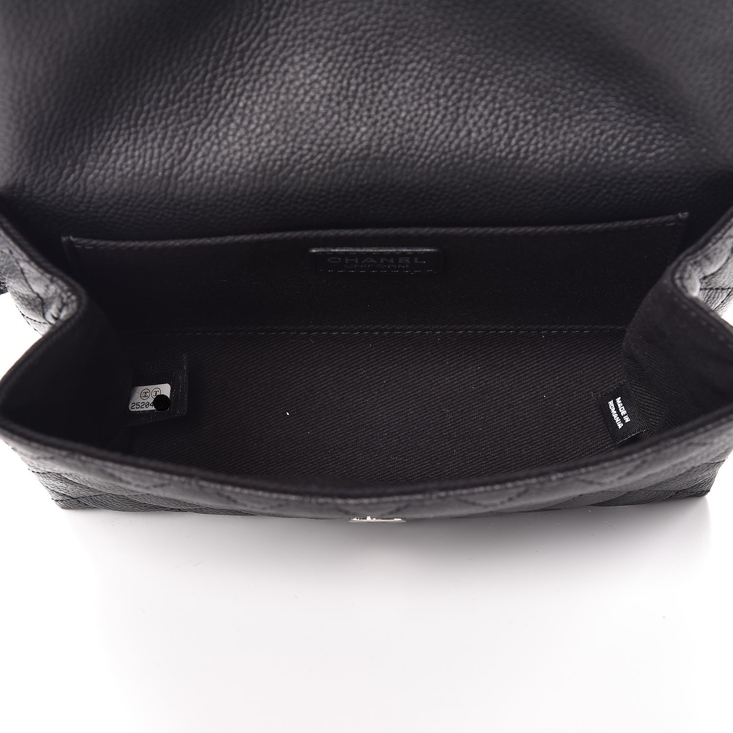 Chanel Grained Calfskin Quilted 2.55 Reissue Flap Belt Bag Clutch Black 5 of 8