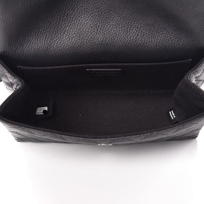 Chanel Grained Calfskin Quilted 2.55 Reissue Flap Belt Bag Clutch Black 5 of 8