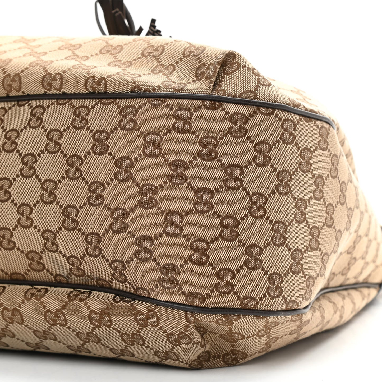 Monogram Margaux Calfskin Medium Emily Hobo Beige Ebony Cocoa