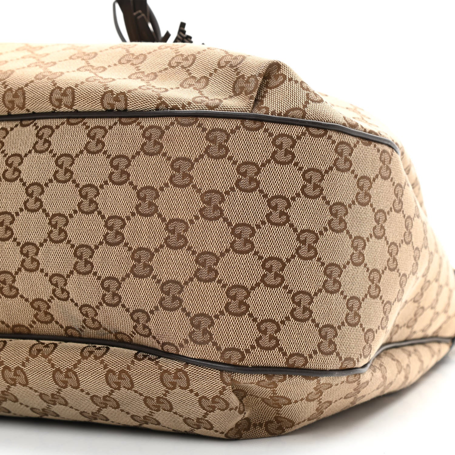 Gucci Monogram Margaux Calfskin Medium Emily Hobo Beige Ebony Cocoa 10 of 13
