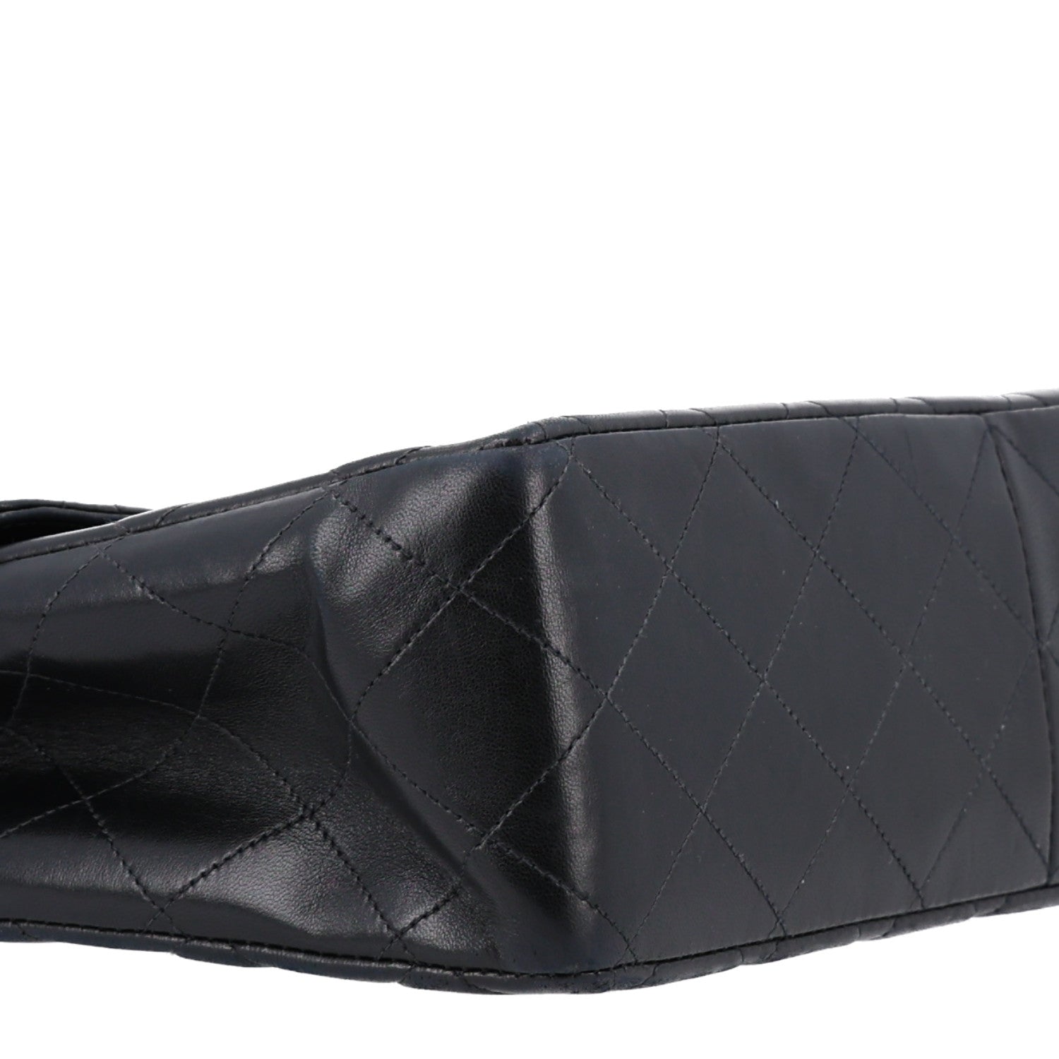 Chanel Lambskin Quilted Jumbo Single Flap Black 3 of 12