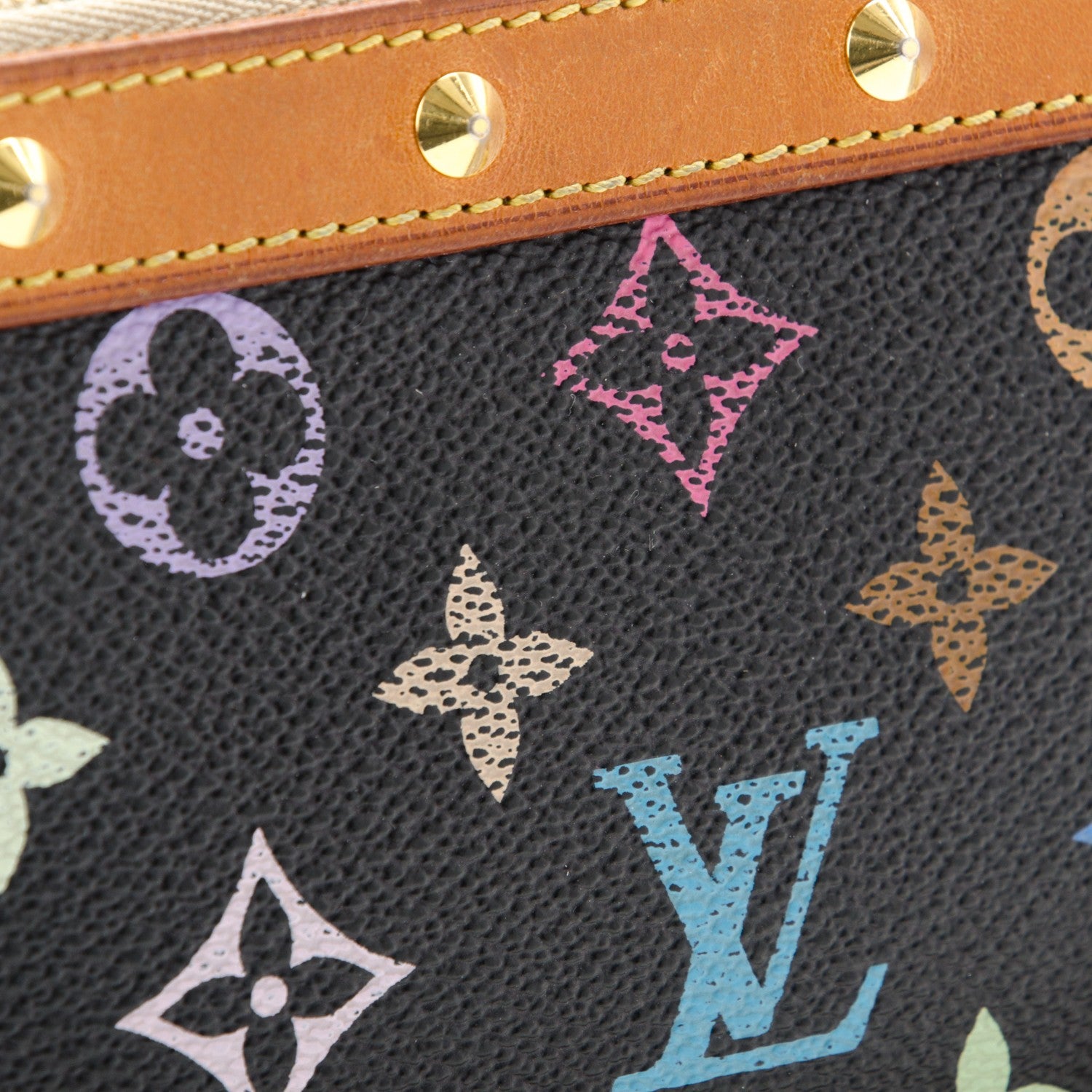 Louis Vuitton Monogram Multicolor Pochette Accessories Black 8 of 10