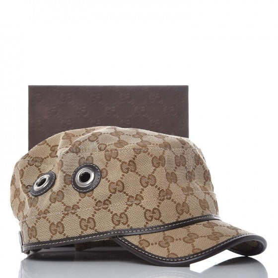Gucci Monogram Military Hat L Brown 9 of 9