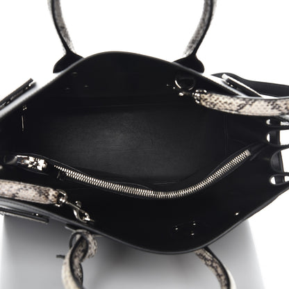 Saint Laurent Calfskin Embossed Python Small Sac De Jour Black 6 of 7