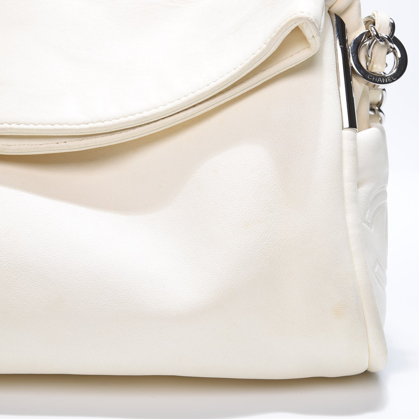 Lambskin Small Ultimate Soft Tote Ivory