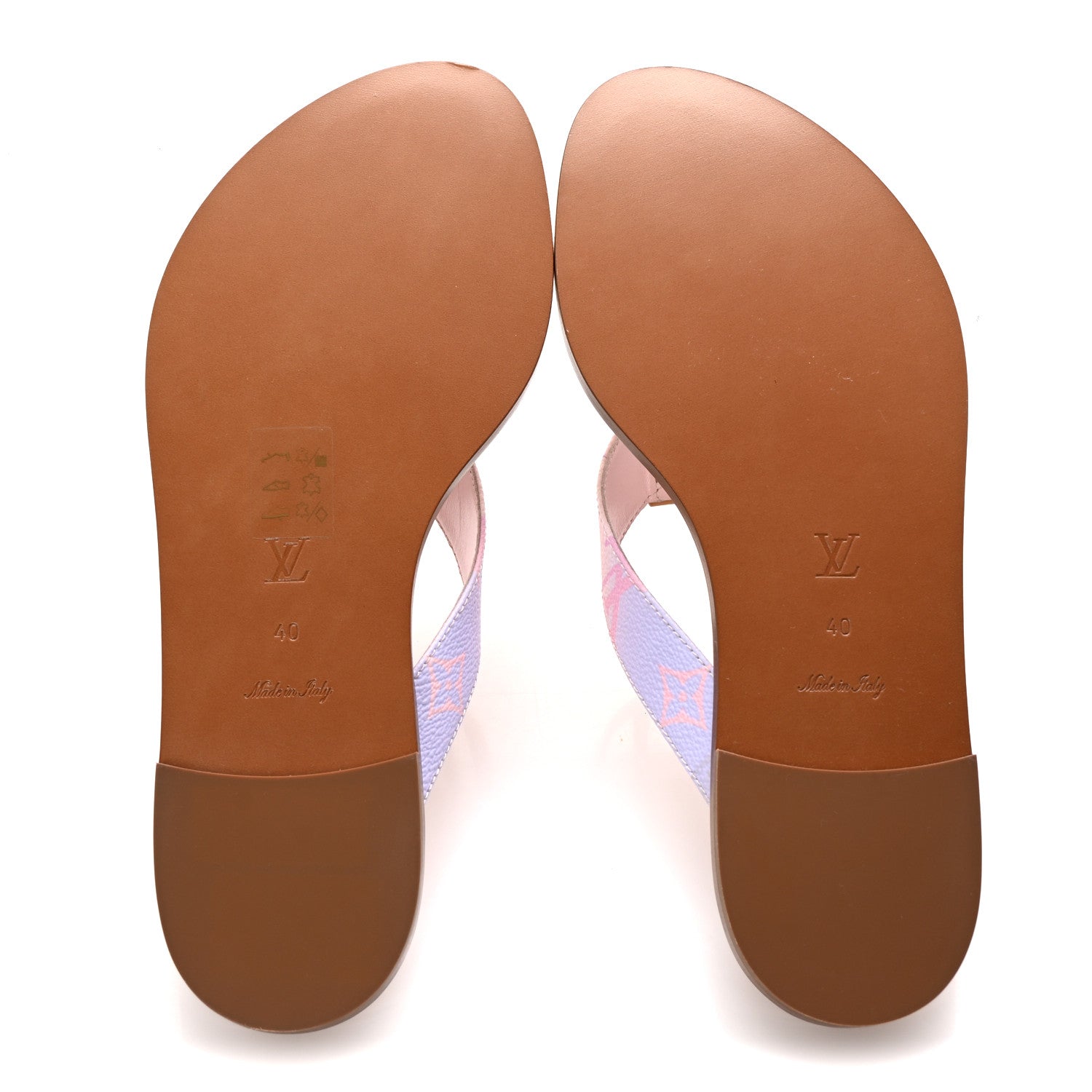 Louis Vuitton Monogram Sunny Flat Thong Sandals 40 Rose Clair Pink 6 of 9