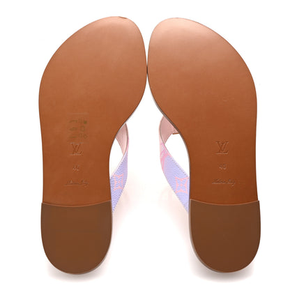 Louis Vuitton Monogram Sunny Flat Thong Sandals 40 Rose Clair Pink 6 of 9