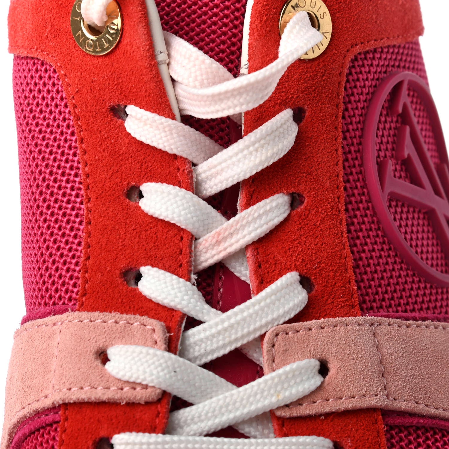 Louis Vuitton Suede Run Away Sneakers 37.5 Fuchsia Rouge 6 of 10
