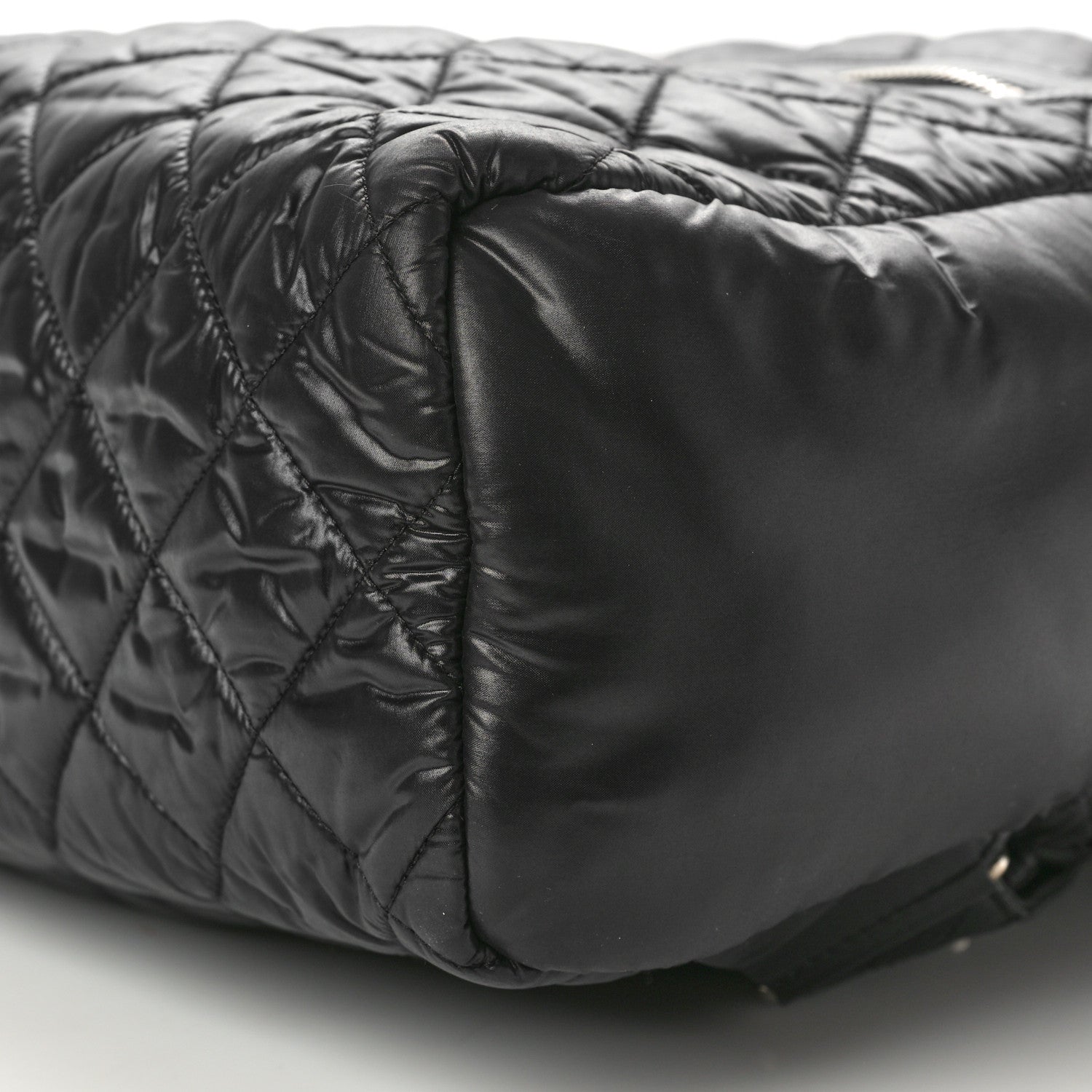 Chanel Nylon Quilted Coco Cocoon Backpack Black 10 of 10