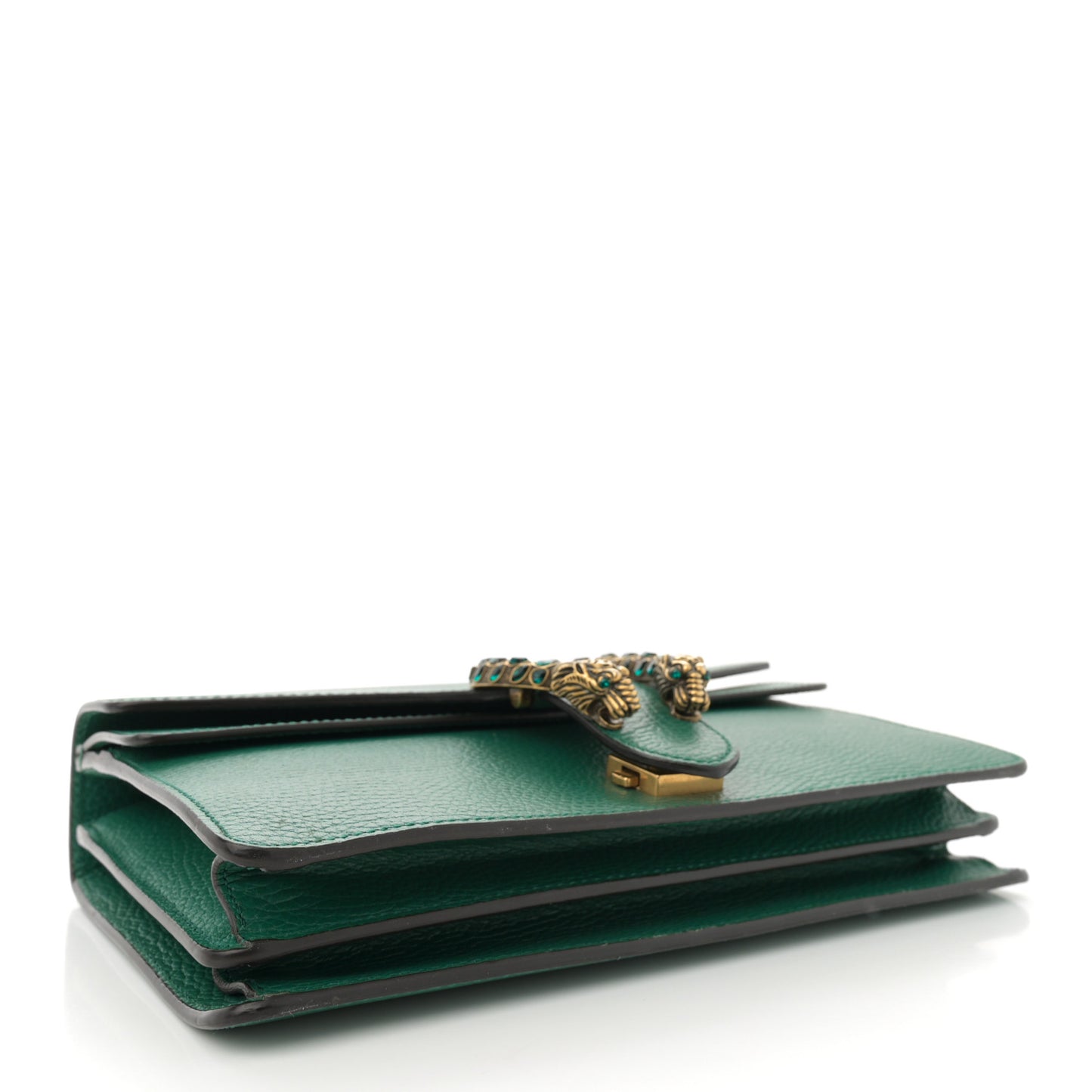 Pebbled Calfskin Small Dionysus Shoulder Bag Emerald