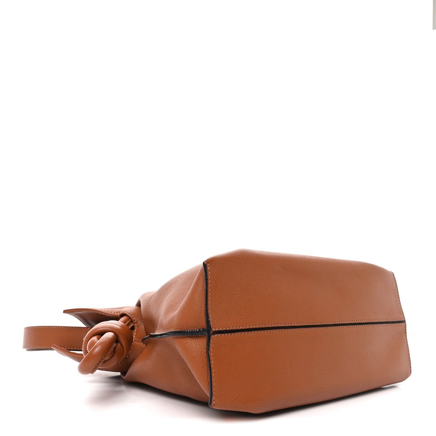 Calfskin Small Flamenco Knot Bag Warm Desert