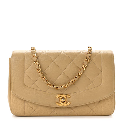 Chanel Caviar Quilted Small Single Flap Beige 1 of 13