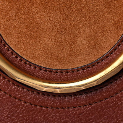 Chloe Shiny Goatskin Smooth Calfskin Suede Small Pixie Bag Saffron Red 4 of 4