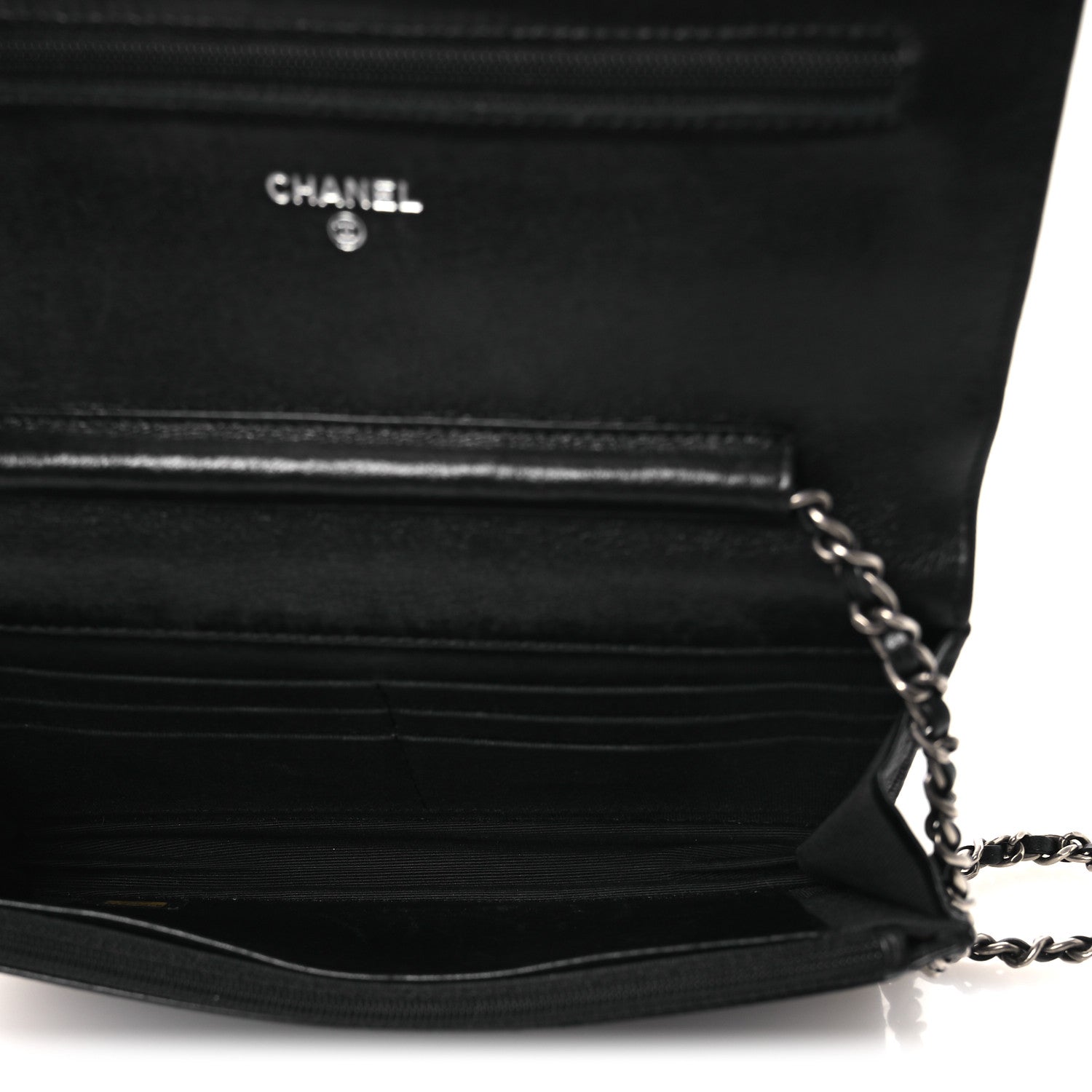 Chanel Aged Calfskin Quilted Reissue Wallet On Chain WOC Black 4 of 13