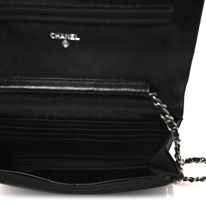 Chanel Aged Calfskin Quilted Reissue Wallet On Chain WOC Black 4 of 13