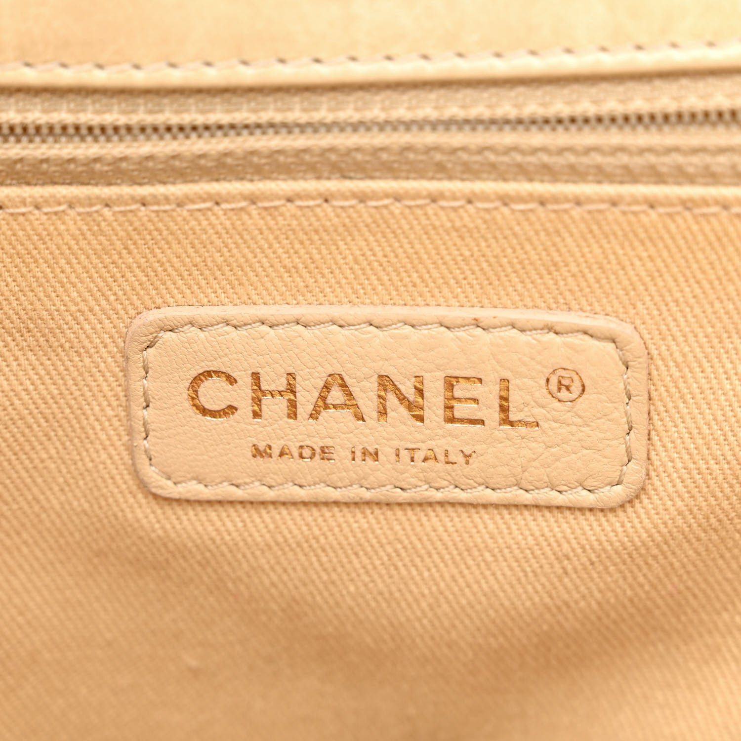 Chanel Glazed Calfskin Quilted Large Boy Flap Beige 6 of 12