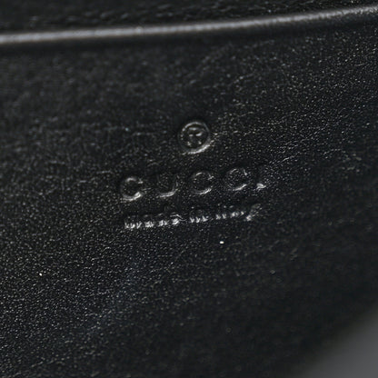 Gucci Calfskin Matelasse GG Marmont Chain Wallet Black 7 of 15