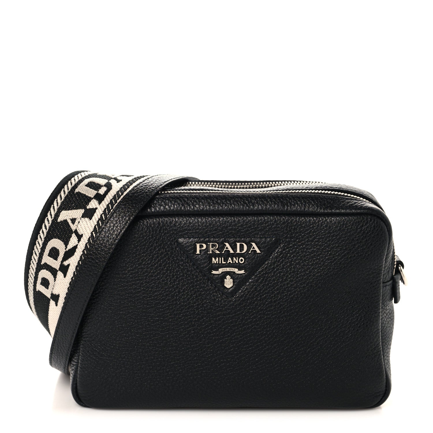Prada Vitello Daino Soft Camera Crossbody Black 1 of 11