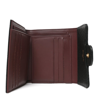 Chanel Caviar Quilted Compact Flap Wallet Black 5 of 9