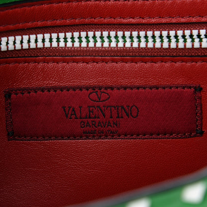 Valentino Garavani Lambskin Free Rockstud Spike Wallet On Chain Peppermint 6 of 8