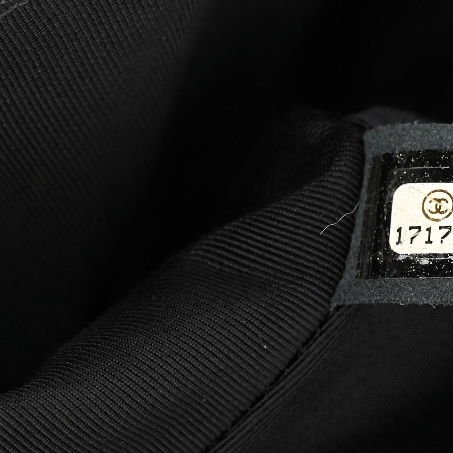 Chanel Lambskin Surpique Chevron Medium Single Flap Black 7 of 12