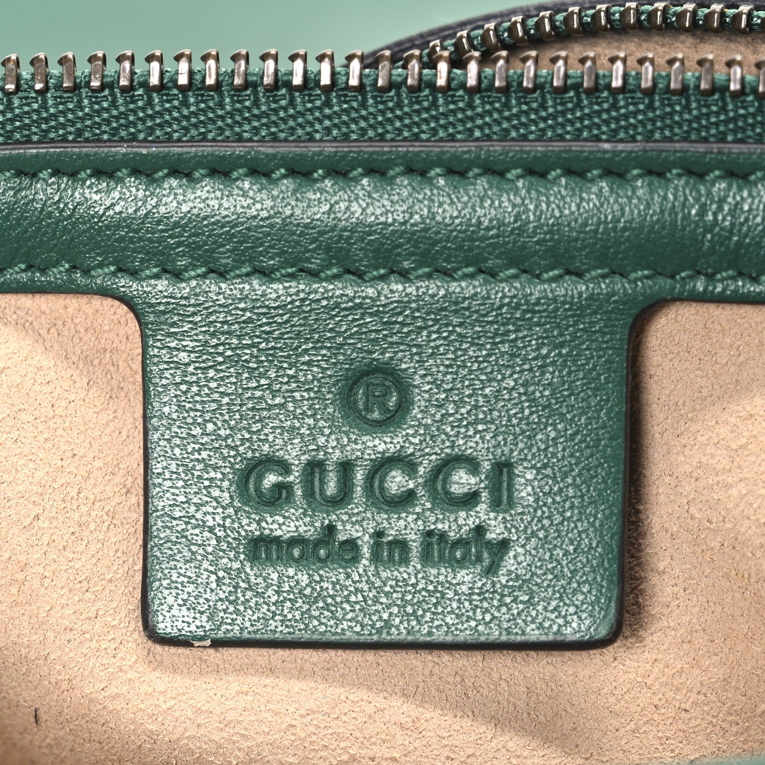 Gucci Calfskin Matelasse Small GG Marmont Shoulder Bag Emerald Green 6 of 13