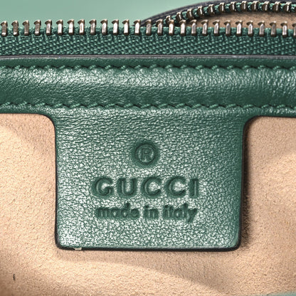 Gucci Calfskin Matelasse Small GG Marmont Shoulder Bag Emerald Green 6 of 13