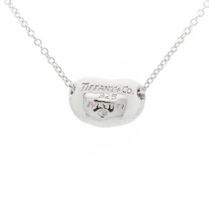 Tiffany Sterling Silver 11mm Elsa Peretti Bean Pendant Necklace 4 of 5