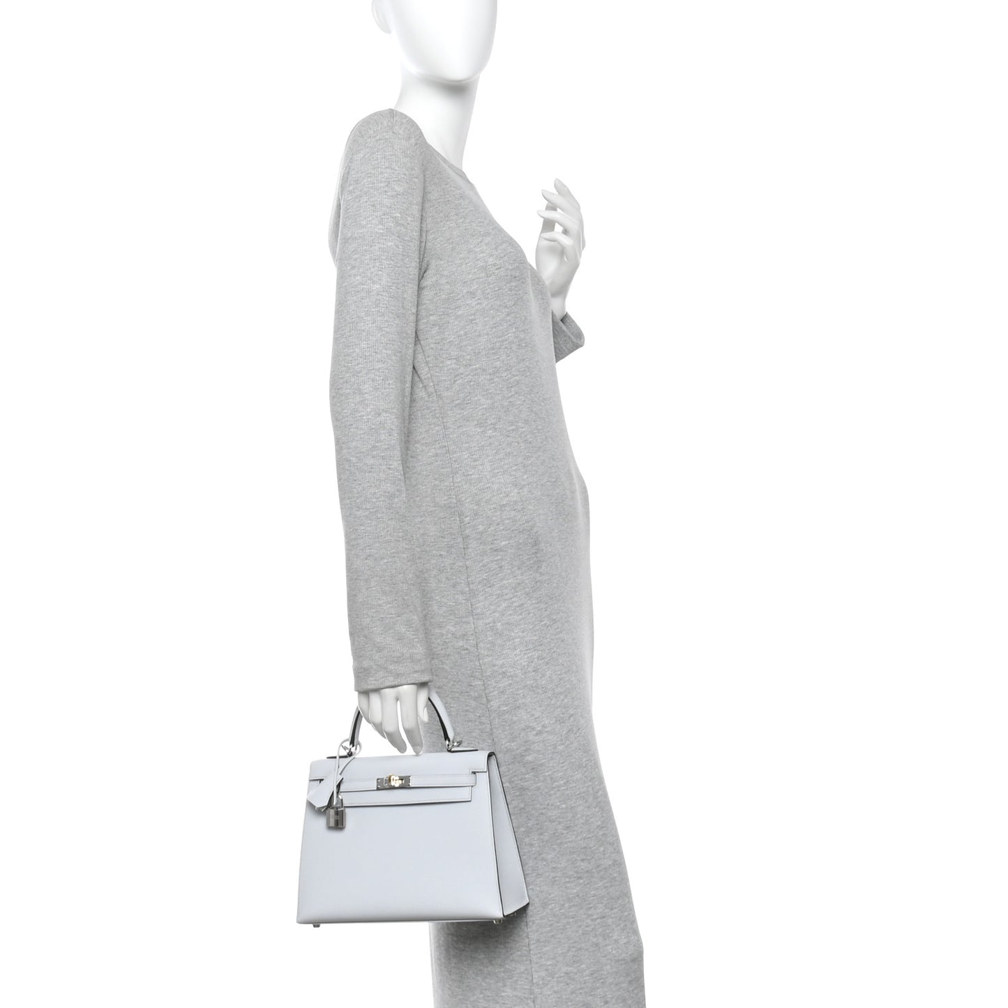 Epsom Kelly Sellier 25 Gris Platine
