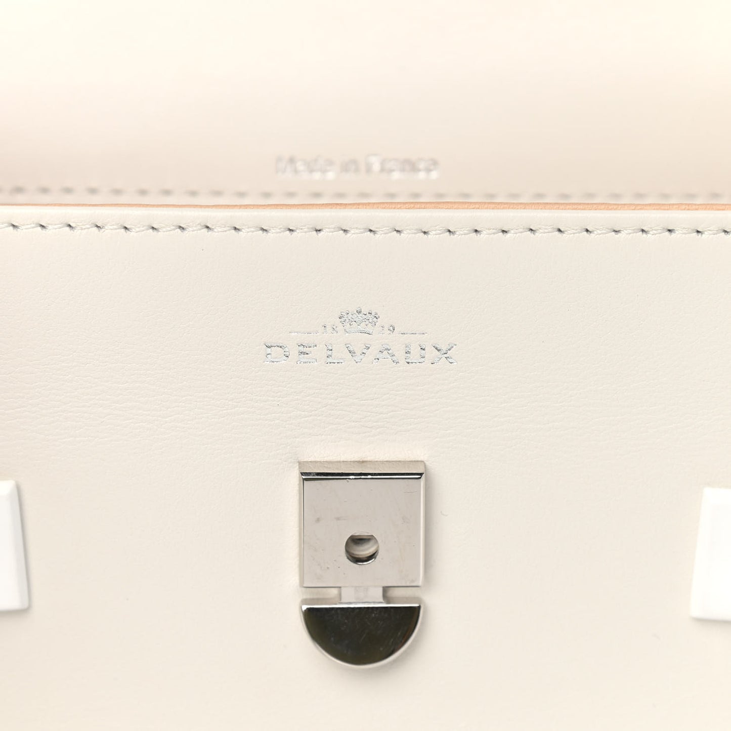 Smooth Calfskin Mini Tempete Satchel Ivory