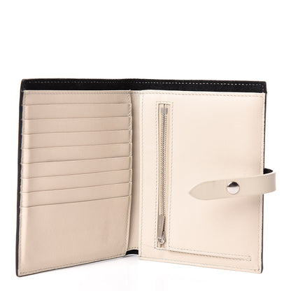 Celine Grained Calfskin Medium Multifunction Strap Wallet Black Chalk 5 of 9