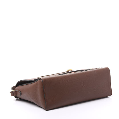 Burberry Calfskin Vintage Check Note Crossbody Bag Tan 3 of 13