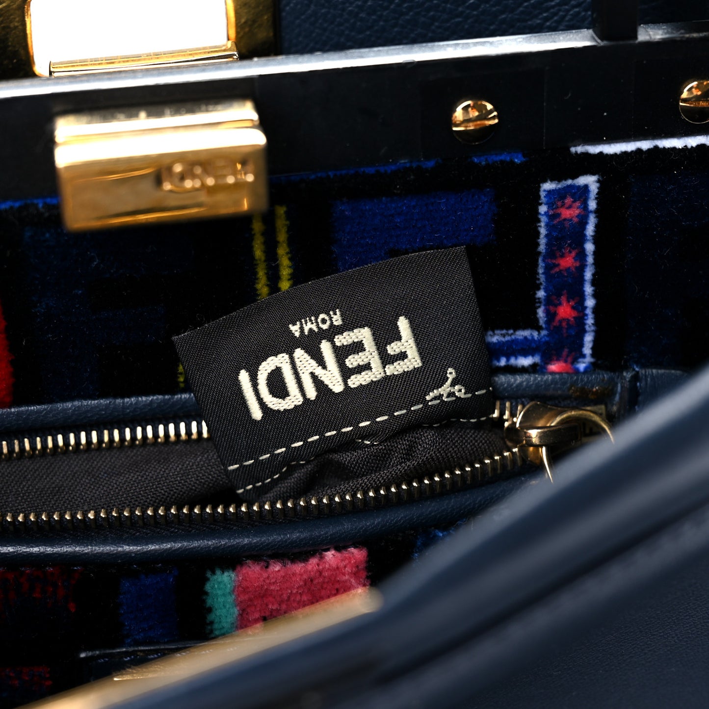 Nappa Mini Peekaboo Iconic Satchel Navy